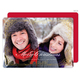 Filigree Foil Stamped Frame Christmas Photo Cards Image 3 of 3